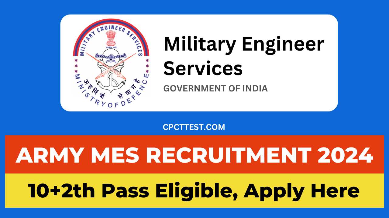Army MES Recruitment 2024, MES Recruitment 2024